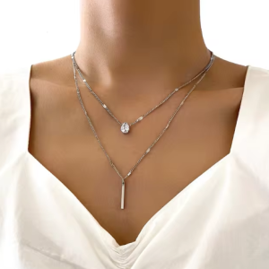 Aesthetic Vintage Layered Chains Necklace Jewelry Accessories