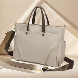Briefcase Fashion Office Neutral Handbag