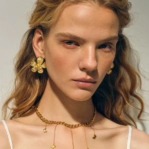 Casual Chic And Stainless Moon Star Necklace