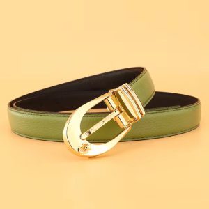 Casual Fine pin buckle exquisite heart genuine leather Cowskin luxury jeans waist strap Belt