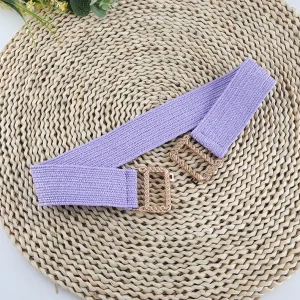 Casual Luxury Design Dress Shirt Decoration Waistband Elastic Belt