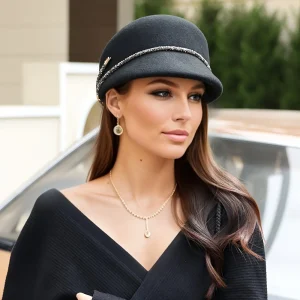 Casual Solid Woolen Retro Versatile Hat Adjustable Hat