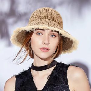 Casual Straw Panamas UV Protection Sun Visor Beach Hat