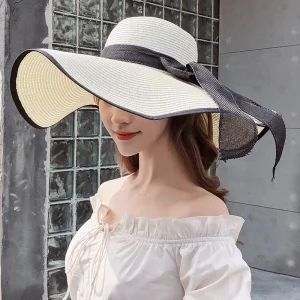 Casual large brim vacation sun protection beach seaside sun hat