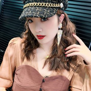 Charm All Crystal Arrow Drop Earrings