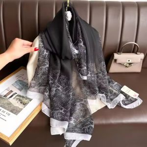 Chiffon Soft Bandanna Foulard beach Outdoor Sunscreen Scarf
