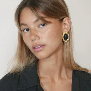 Classic Stainless Steel Metal Butter Geometric Waterproof Daily Stud Earrings