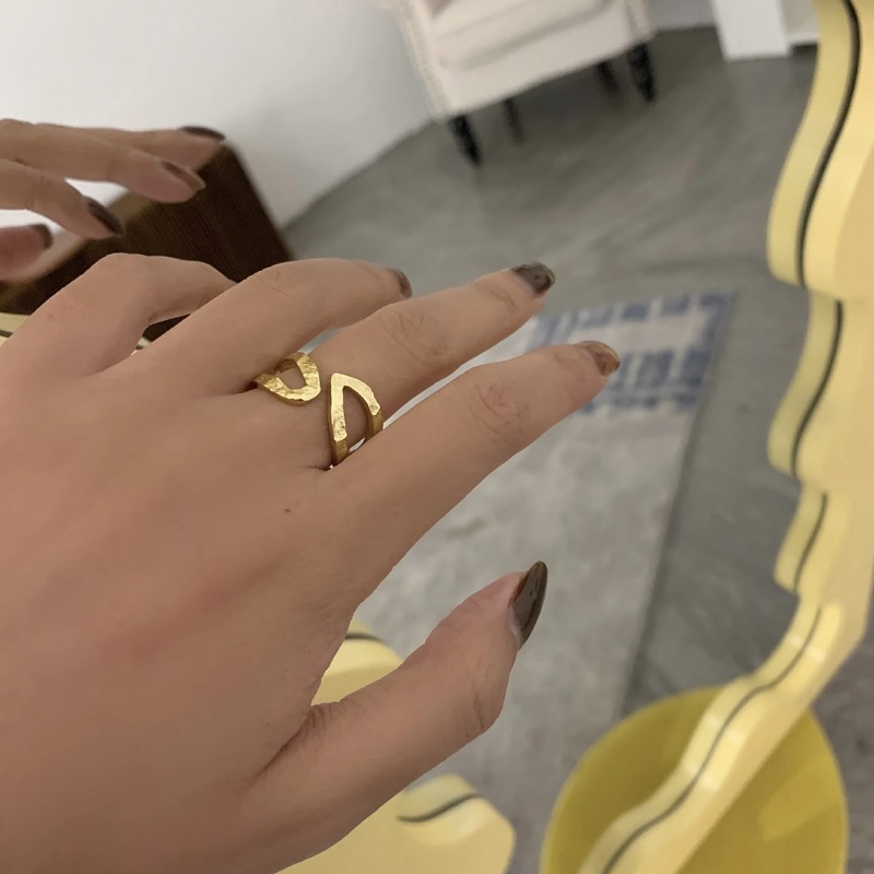 Cross Hollow Texture Ring Fashion Unique Design Handmade - Image 7