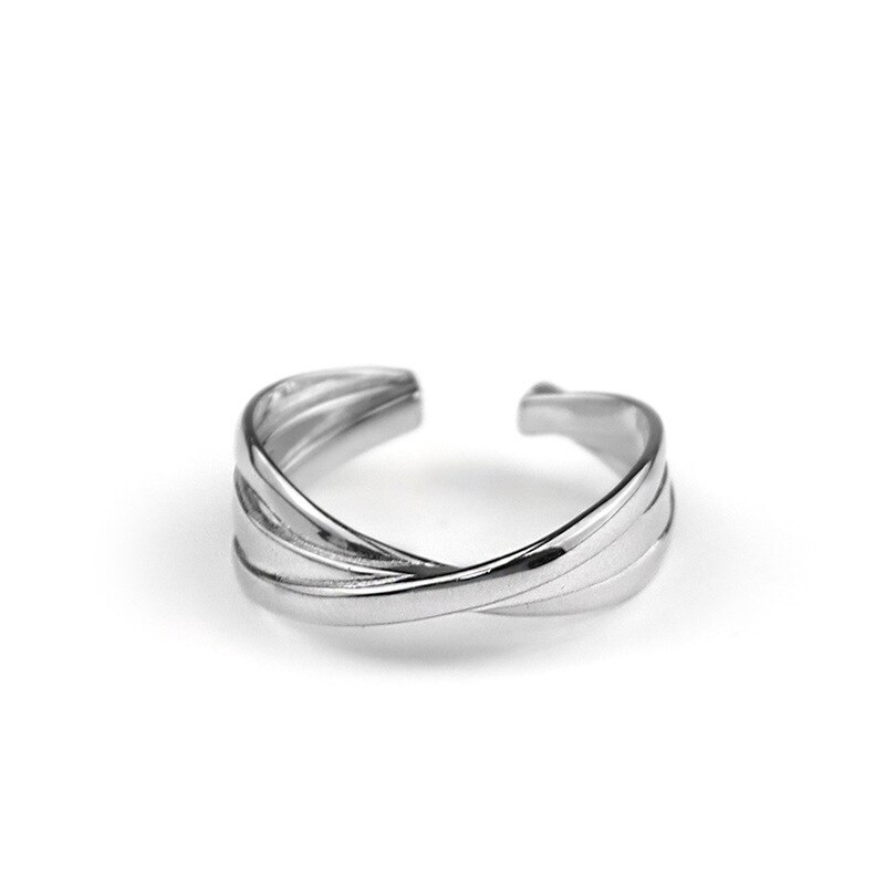 Cross Ring Simple Opening Adjustment Jewelry - Image 3