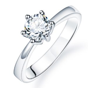 Cubic Zirconia Crystal Wedding Rings