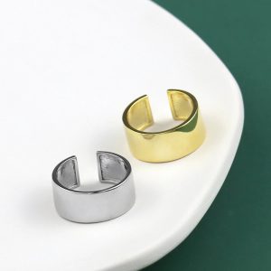 Cylindrical Wide Flat Fashion Eelegant Handmade Ring