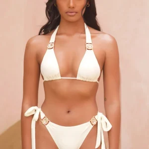 Diamonds Patchwork Halter Bikini Set Swimwear Swimsuit