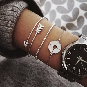 Dynamic Three Piece Bracelet Set Various Lengths and Centimeter Sizes