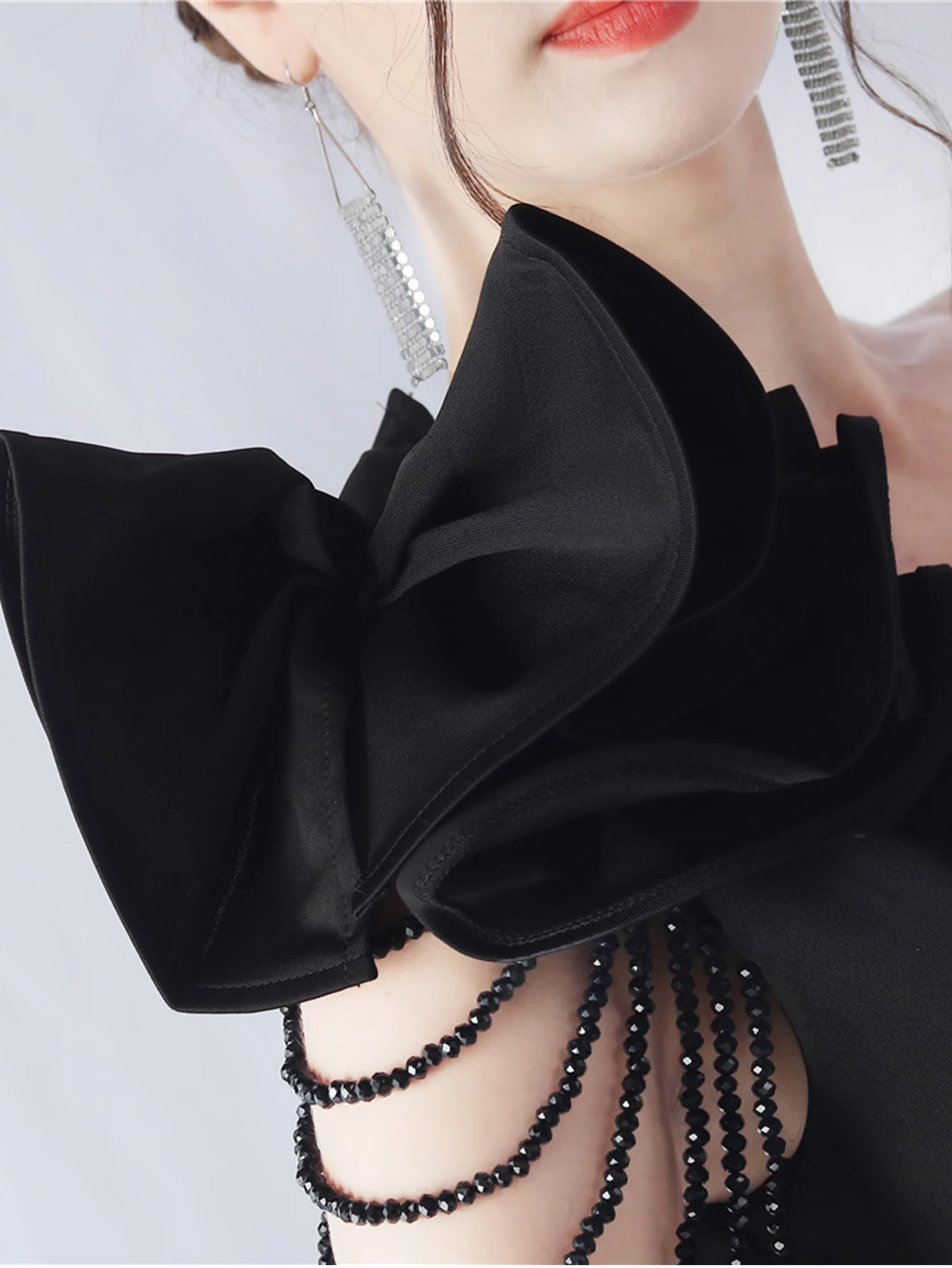 Elegant Backless Diamonds Floor-Length Birthday Party Maxi Dress - Image 16