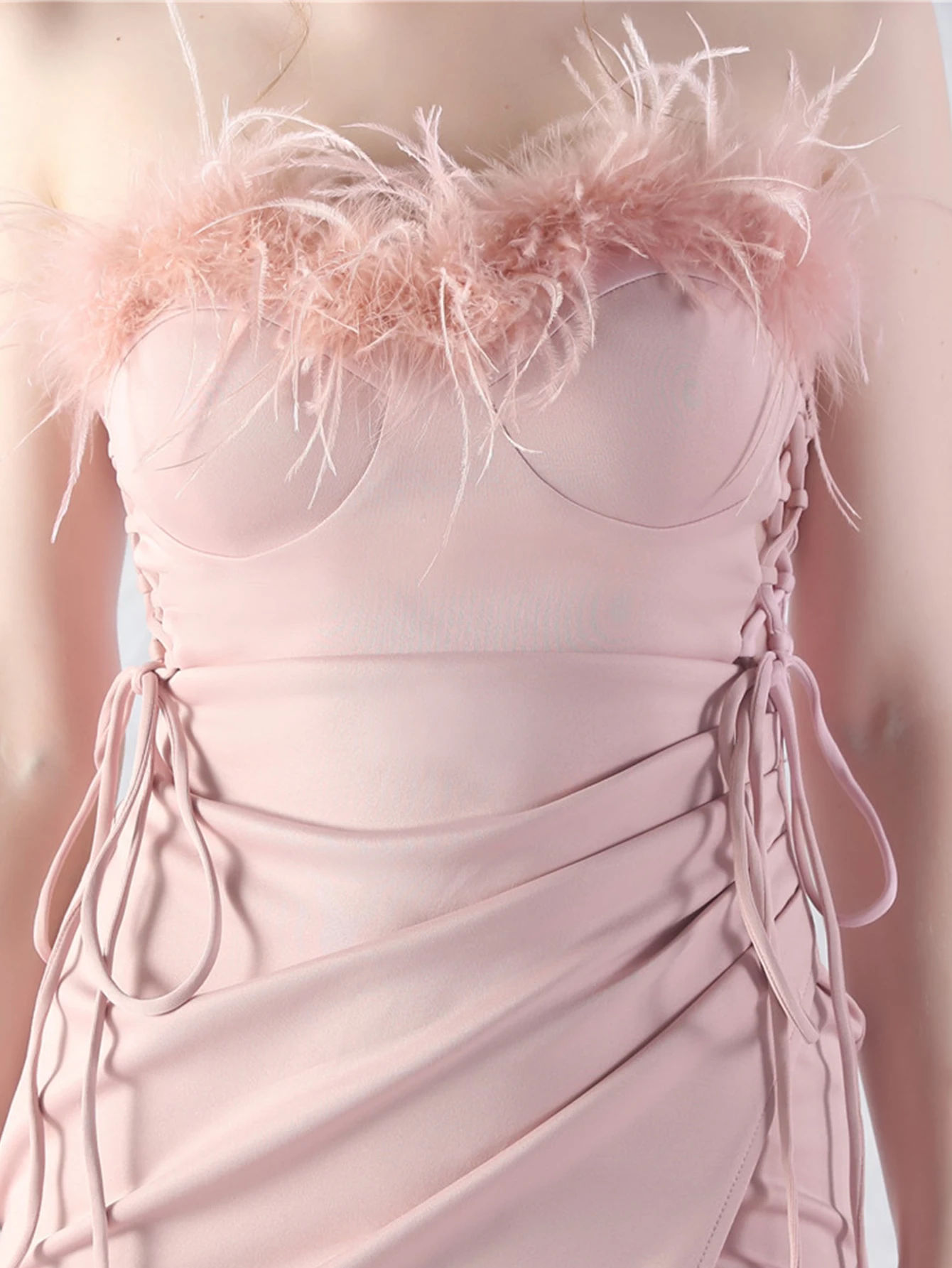 Elegant Backless Lace Up Birthday Party Long Maxi Dresses - Image 7