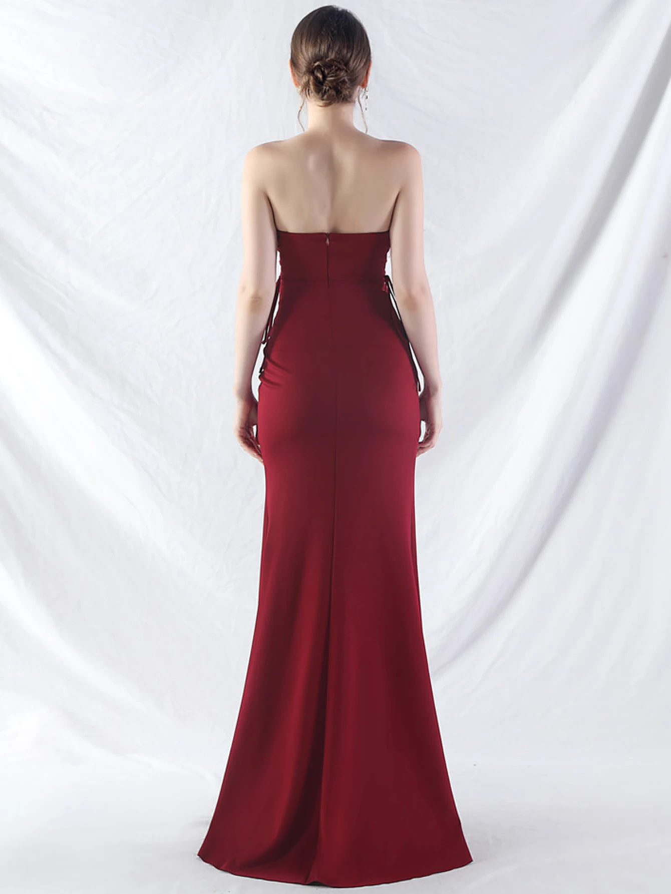 Elegant Backless Lace Up Birthday Party Long Maxi Dresses - Image 56