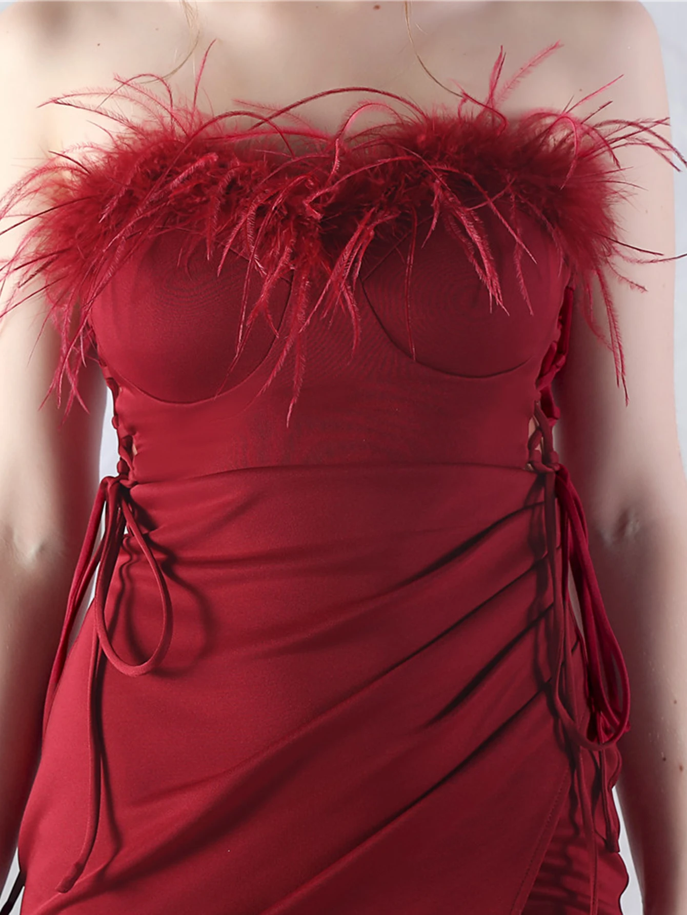 Elegant Backless Lace Up Birthday Party Long Maxi Dresses - Image 57