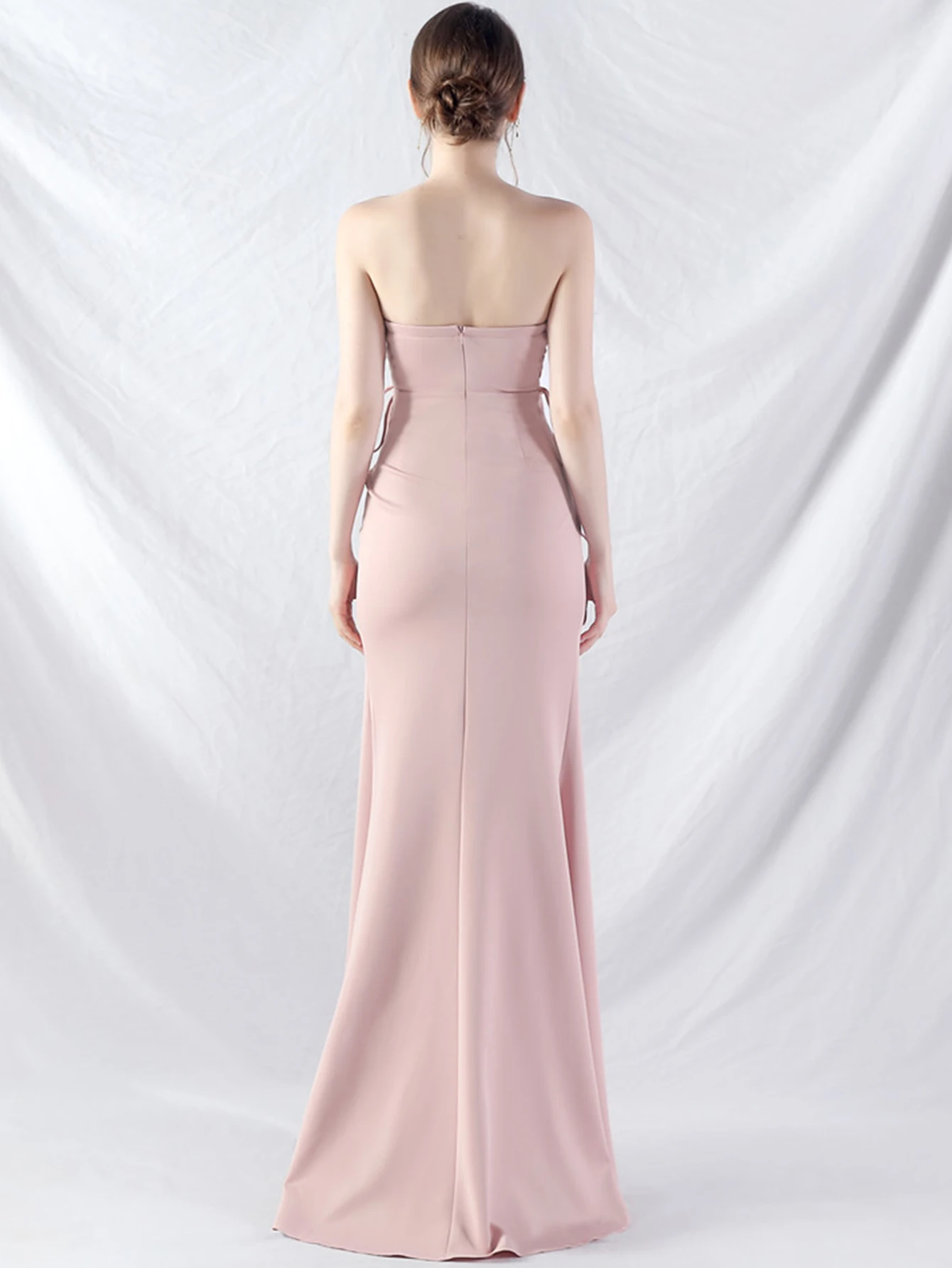 Elegant Backless Lace Up Birthday Party Long Maxi Dresses - Image 6