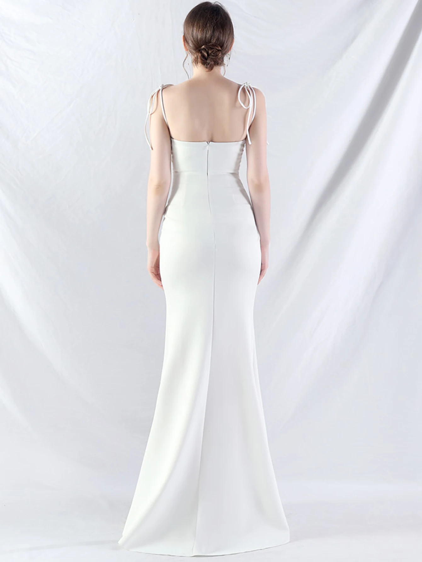 Elegant Backless Lace Up Birthday Party Long Maxi Dresses - Image 46