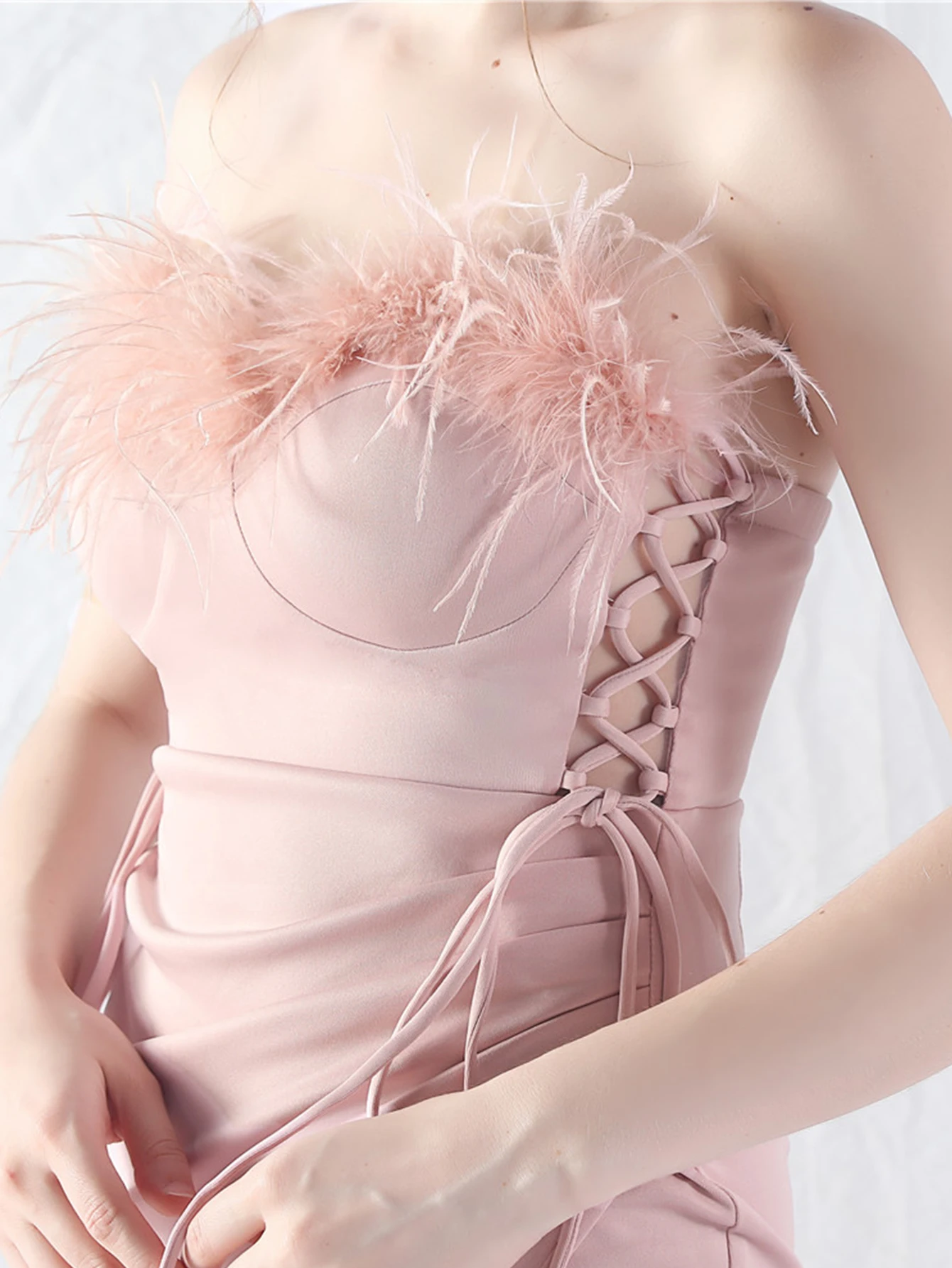 Elegant Backless Lace Up Birthday Party Long Maxi Dresses - Image 8