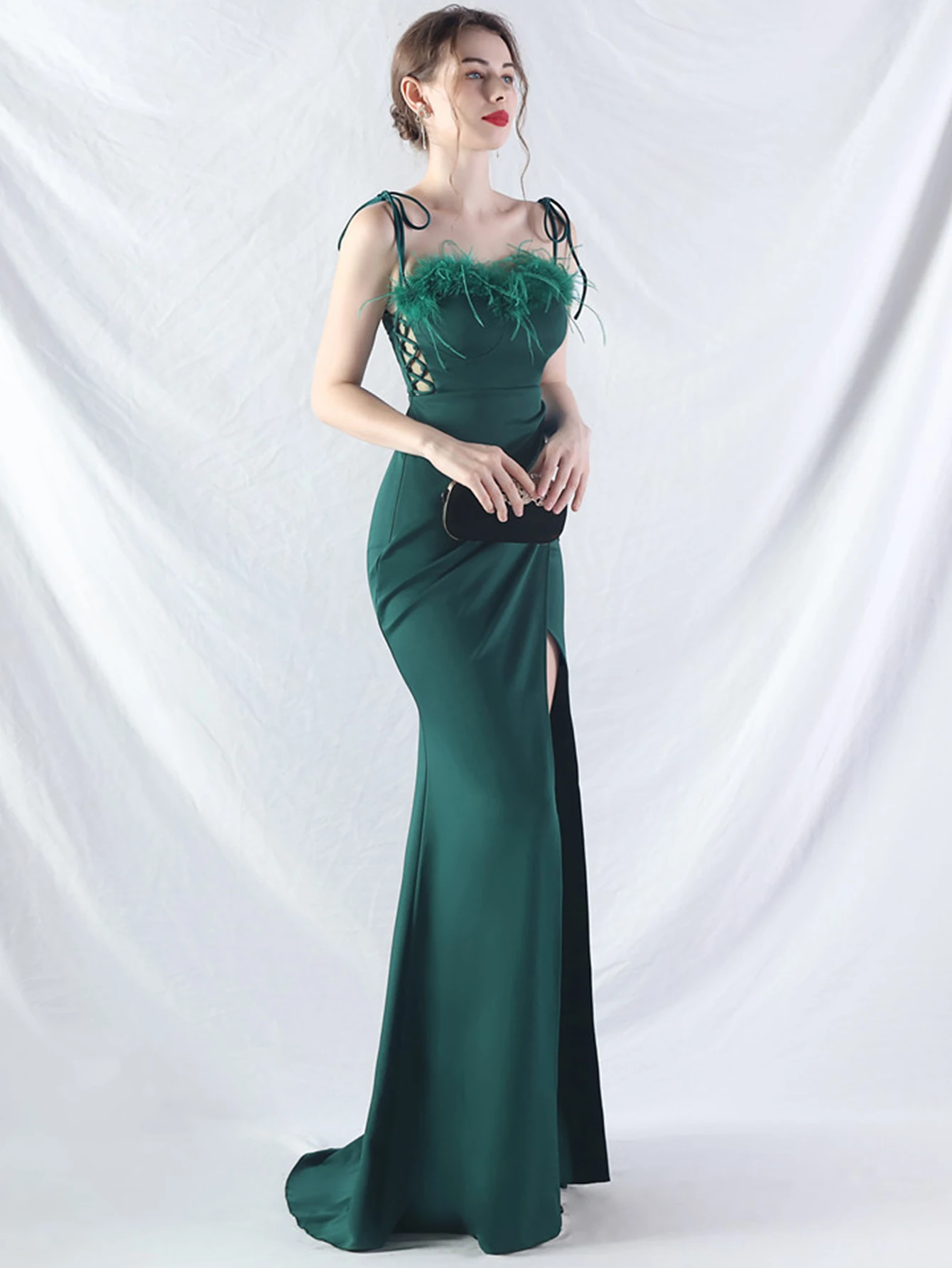 Elegant Backless Lace Up Birthday Party Long Maxi Dresses - Image 22