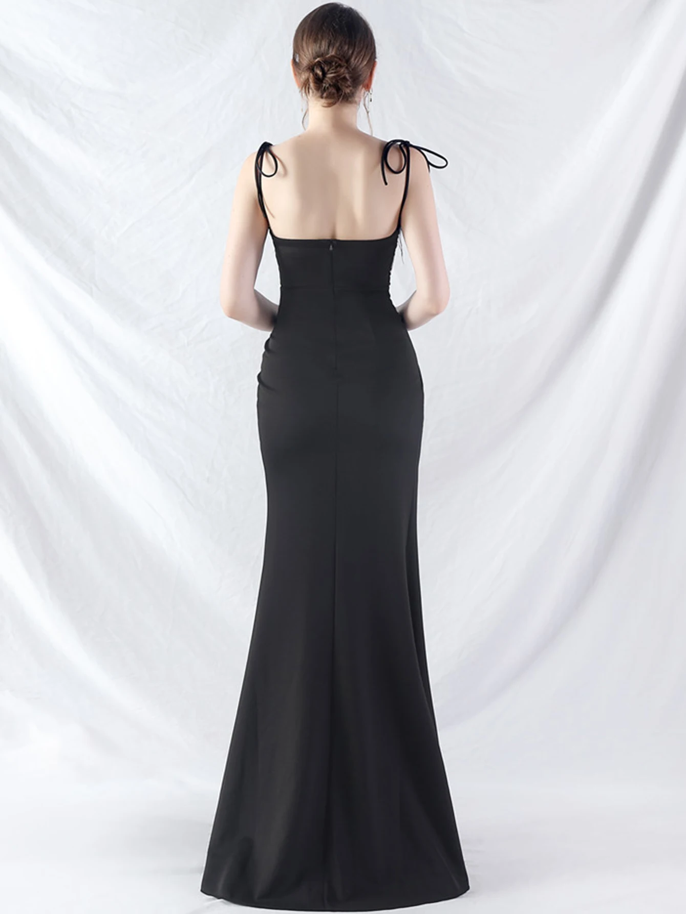 Elegant Backless Lace Up Birthday Party Long Maxi Dresses - Image 36