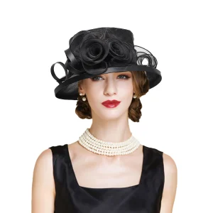 Elegant Flower Wedding Bridal Party UV Protection Cap