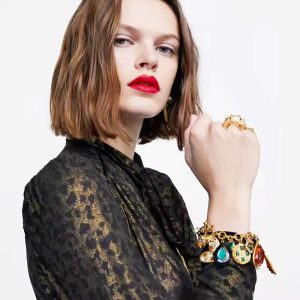 Elegant Heart Sweet Crystal Charm Matching Bracelets