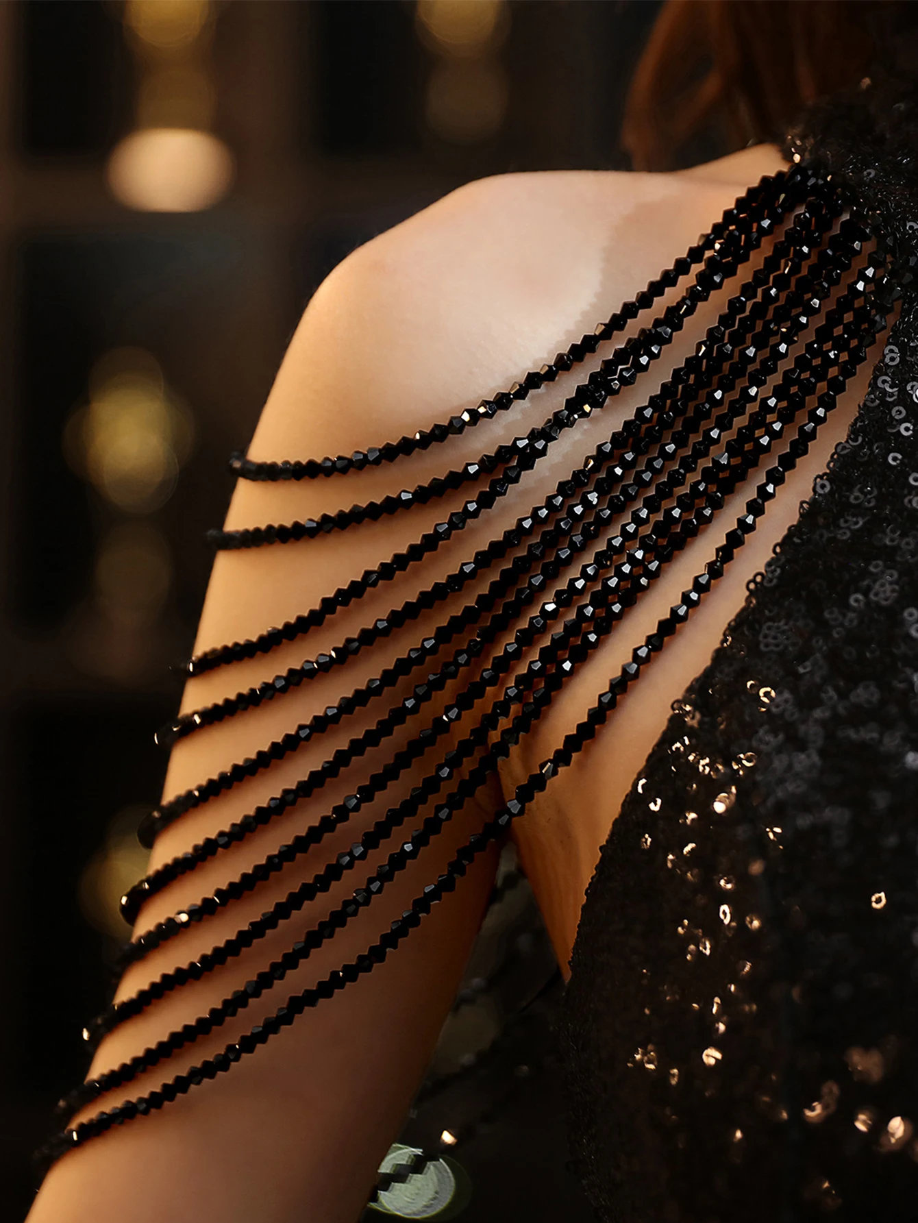 Elegant Sequin Medium Stretch Birthday Prom Long Maxi Dress - Image 33