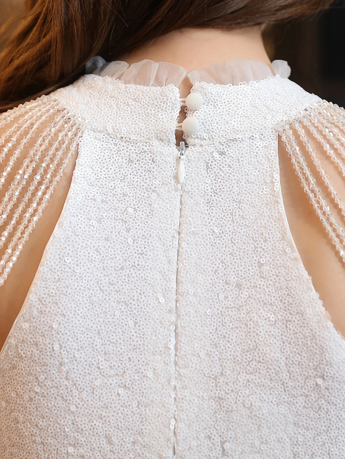 Elegant Sequin Medium Stretch Birthday Prom Long Maxi Dress - Image 26