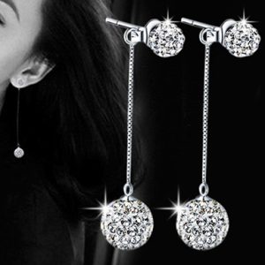 Fashion 925 Sterling Long Tassel Earrings