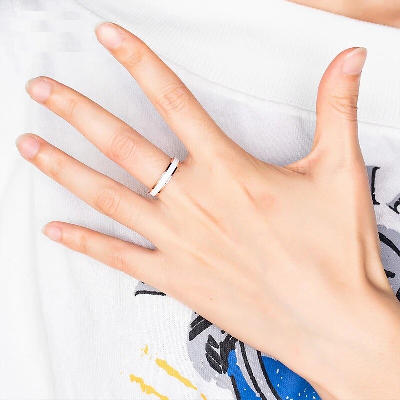 Fashion Charm Ceramic Party Wedding Ring