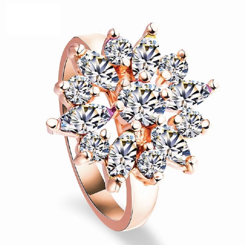 Fashion Charm Luxury Colorful Zircon Ring - Image 3