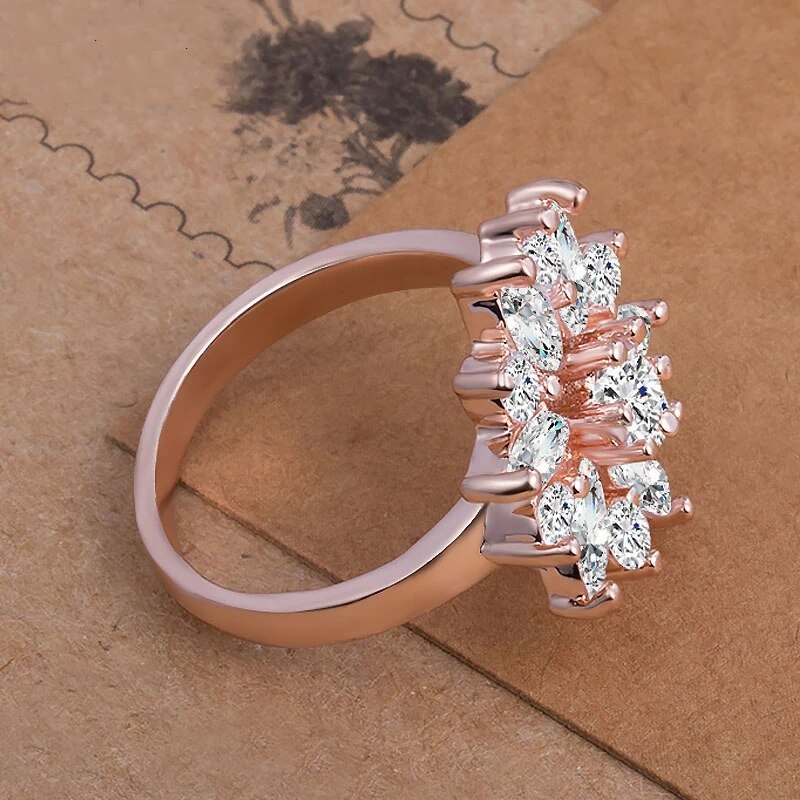 Fashion Charm Luxury Colorful Zircon Ring - Image 7