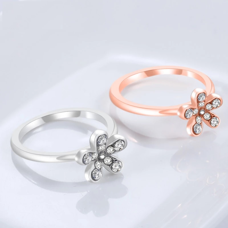 Fashion Flower Crystal Ring - Image 2