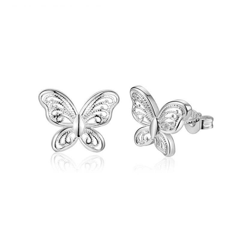 Fashion Hollow Small Butterfly Earrings - Image 2