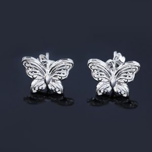 Fashion Hollow Small Butterfly Earrings