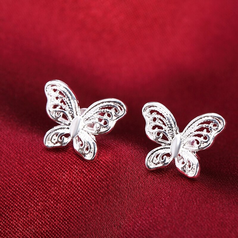 Fashion Hollow Small Butterfly Earrings - Image 4