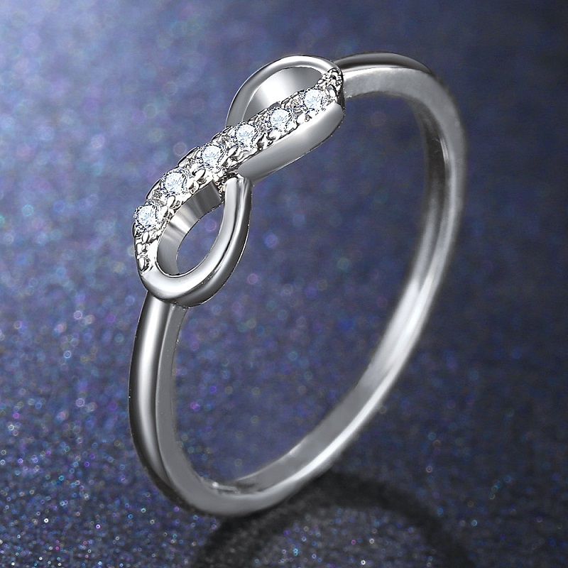 Fashion Infinity Crystal Statement Cross Party Ring - Image 2