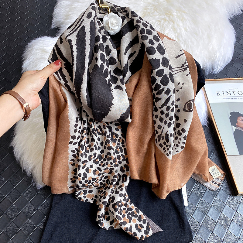 Fashion Leopard Print Scarves - Image 11