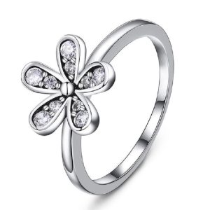 Flower Luxury Crystal Wedding Ring
