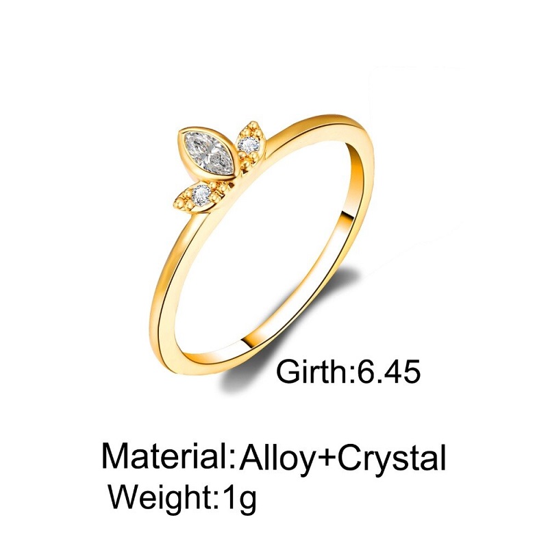 Geometry Rhinestone Finger Rings Vintage Statement Jewelry Gifts - Image 2