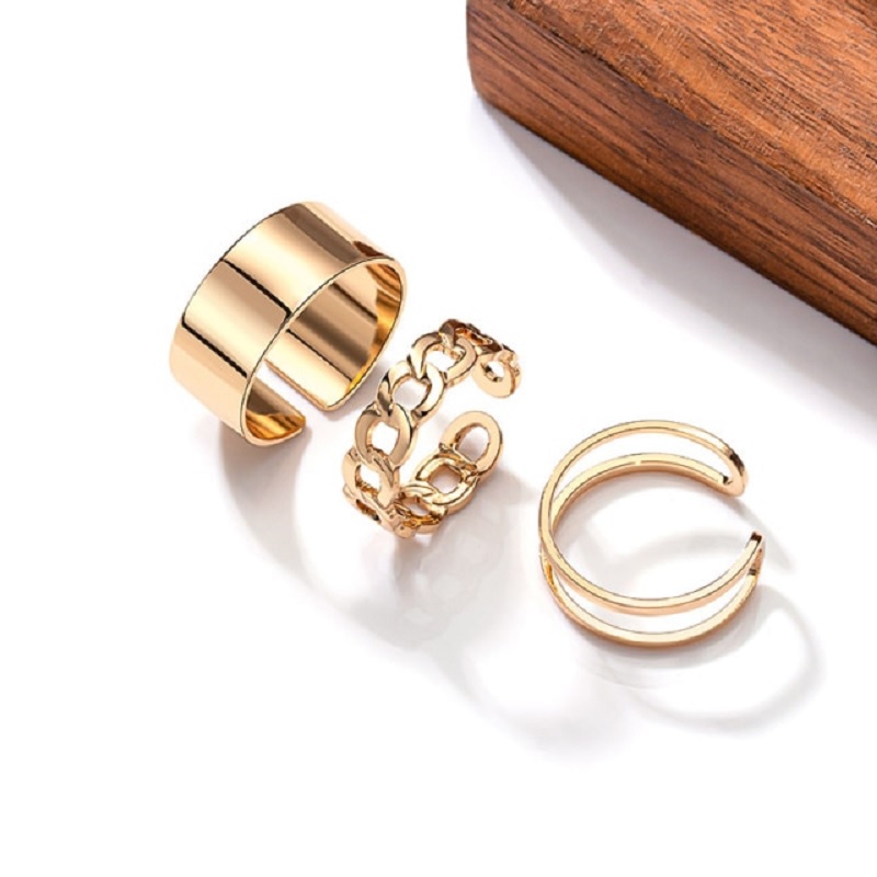 Hiphop Cross Punk Double Ring - Image 2