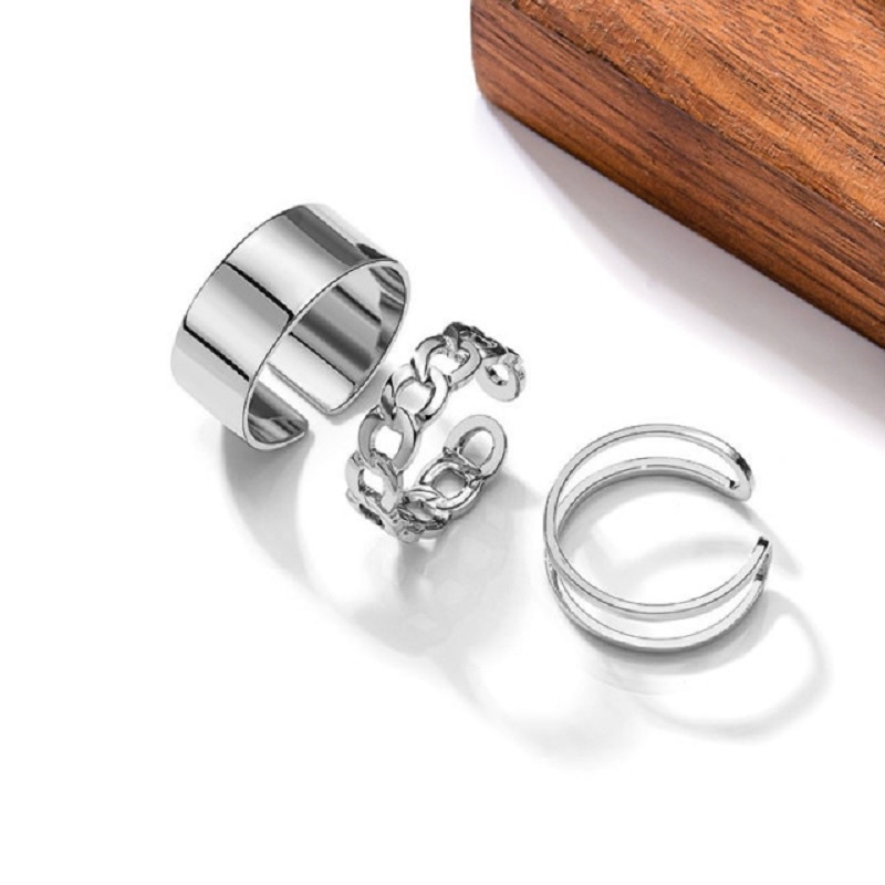 Hiphop Cross Punk Double Ring - Image 3