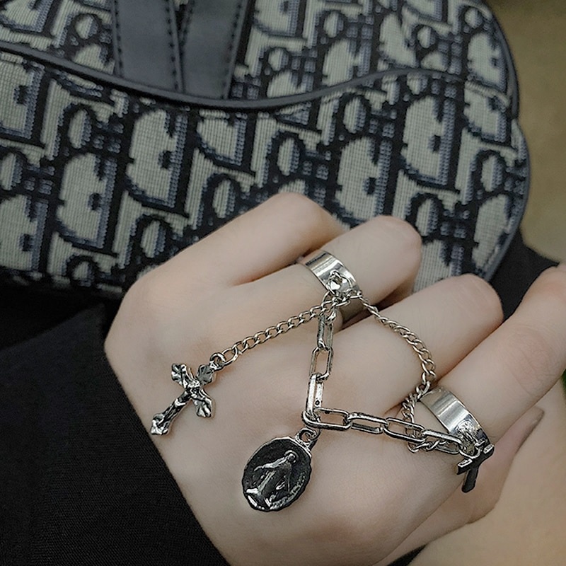 Hiphop Cross Vintage Punk Ring
