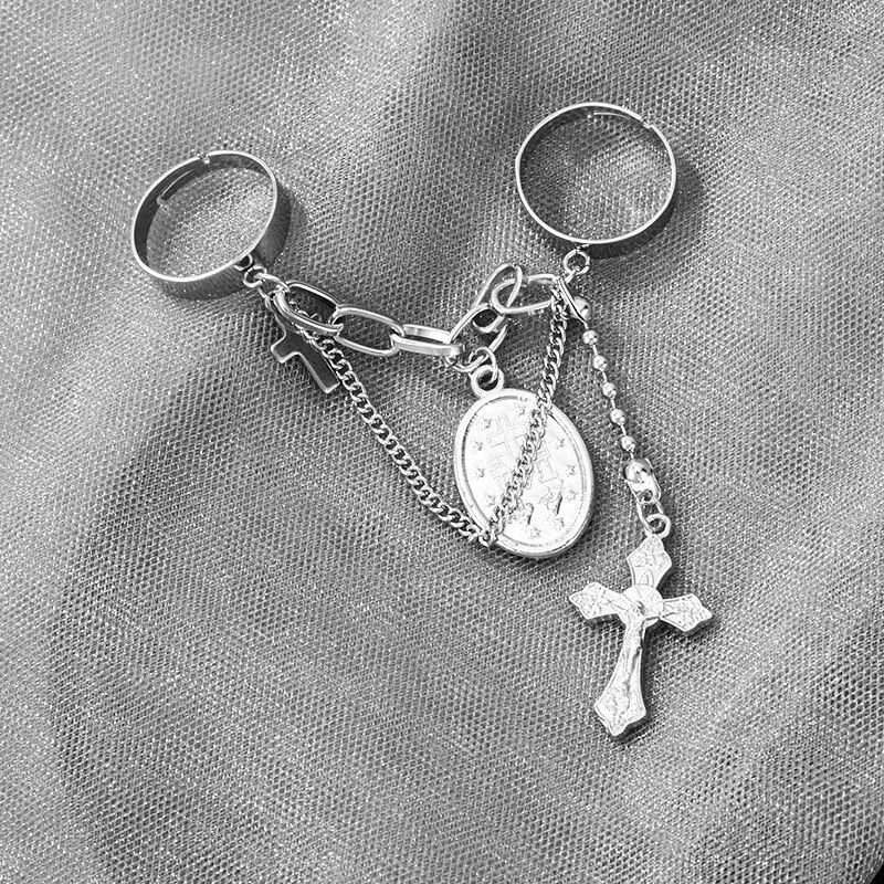 Hiphop Cross Vintage Punk Ring - Image 3