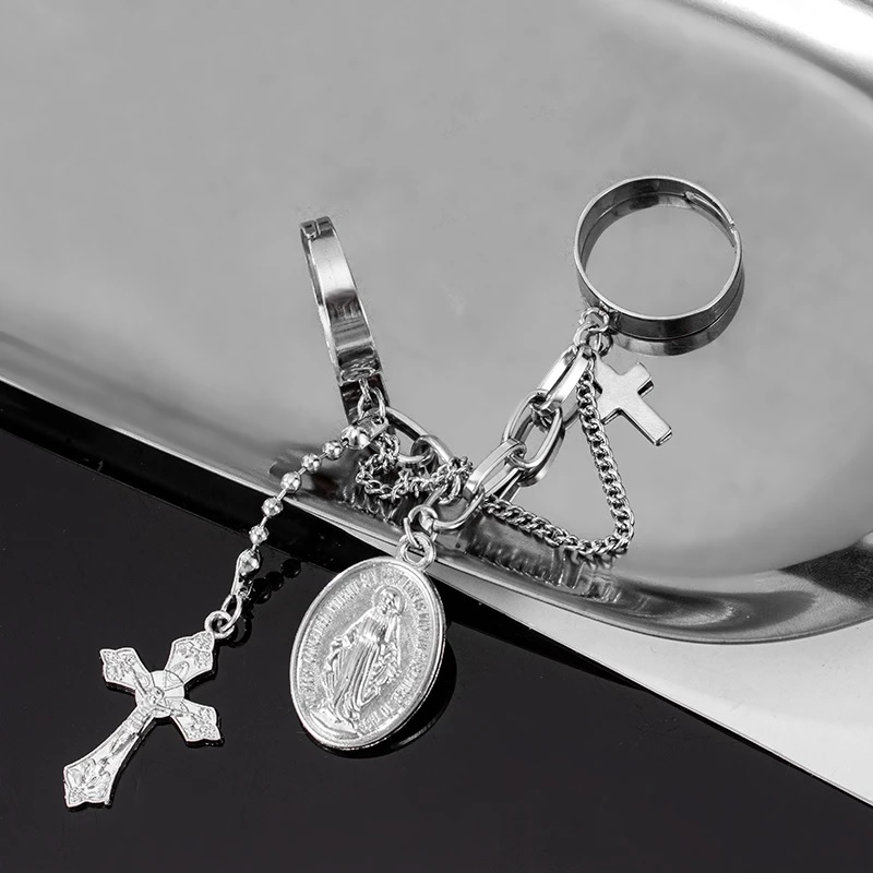 Hiphop Cross Vintage Punk Ring - Image 5