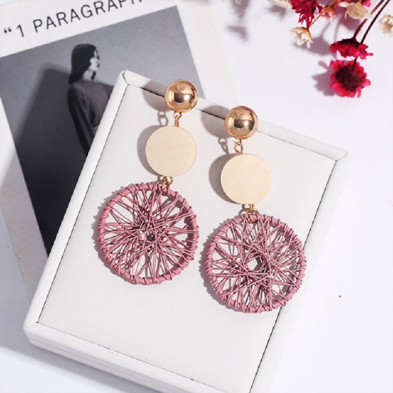 Hollow-out Pattern Pendant Earrings - Image 6