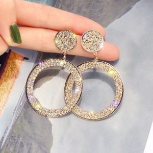 Korean Fashion Cute Rhinestone Earrings