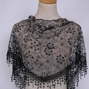 Lace Triangle Unique Hollow Design Many Occasions Popular Scarf
